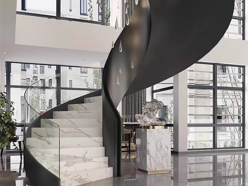 不锈钢槽玻璃楼梯